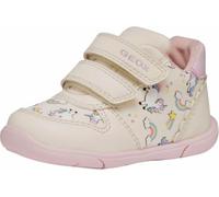 Geox B ZAPITO Girl A, Zapatillas Bebé-Niñas, Ivory/Pink, 18 EU
