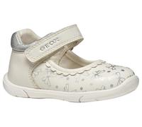 Geox B ZAPITO Girl B, Zapatillas Bebé-Niñas, White/Silver, 24 EU