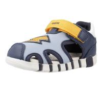 Geox Baby Boy's B Iupidoo Sandal, Lt Navy Yellow, 6 UK Child