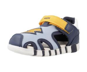 Geox Baby Boy's B Iupidoo Sandal, Lt Navy Yellow, 6 UK Child