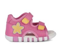 Geox Baby Girl's B Iupidoo Gir Sandal, Dk Pink Yellow, 23 EU