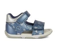 Geox Baby Girl's B Sandal Tapuz, Sky Silver, 3 UK Child