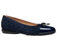 Geox Ballet Plano D ANNYTAH para Mujer, Azul, 38 EU, Azul, 38 EU