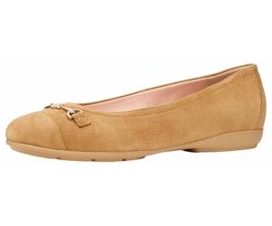 Geox Ballet Plano para Mujer D ANNYTAH A, Color coñac, 37 EU