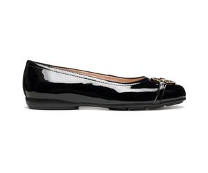 Geox Ballet Plano para Mujer D ANNYTAH, Negro, Talla 38 EU, Negro, 38 EU