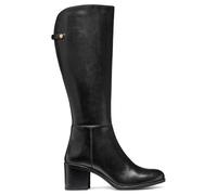 Geox D New Asheel, Botas Altas hasta la Rodilla Mujer, Negro, 40 EU