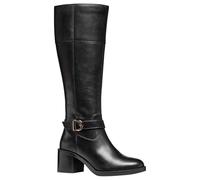 Geox Botas altas para mujer D SERILDA 60, negro, talla 38,5 EU, Negro, 38.5 EU