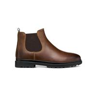 GEOX Botas Chelsea de piel ANDALO. Color Chocolate