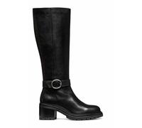 GEOX Botas transpirables de piel Damiana. Color Negro