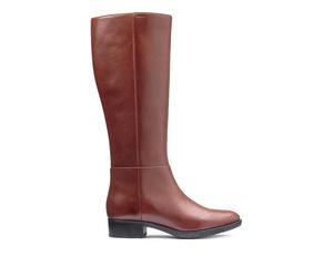 GEOX Botas transpirables de piel Felicity. Color marrón