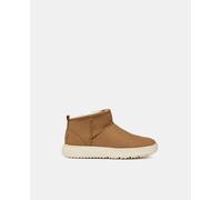 Geox Botines de niña slip-on transpirable de nina de color camel. Marrón 36