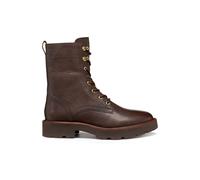 GEOX Botines de piel con cordones NORIZE. Color Marrón Oscuro