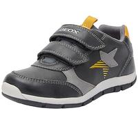 Geox Boy's B Heira Sneakers, Black Curry, 3.5 UK Child
