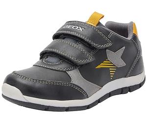 Geox Boy's B Heira Sneakers, Black Curry, 3.5 UK Child