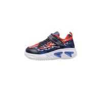 Geox Boy's J Assister B Sneaker, Azul Marino/Naranja, 35 EU