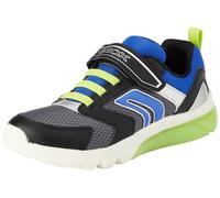 Geox Boy's J Ciberdron C Sneaker, Dk Grey Royal, 7 UK Child