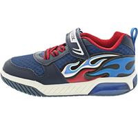 Geox Boy's J Inek C Sneaker, Navy Lt Blue, 7 UK Child