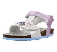 Geox Chanclas para bebé Girl B Chalki Girl, color plateado y azul