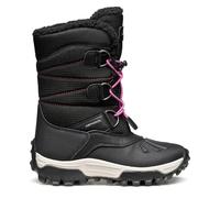 Geox Chica J Himalaya Girl B AbSnow Boot, Color negro y fucsia., 34 EU