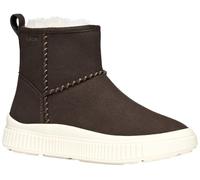 Geox Chica Laquinny Girl Botines de tobillo, Café oscuro, 35 EU