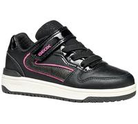 Geox Chica Washiba Girl Basket, Negro Fucsia, 34 EU