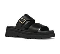 Geox D ADACTER S A, Sandalia Plana Mujer, Black, 41 EU