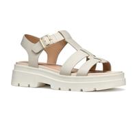 Geox D ADACTER S B, Sandalia Plana Mujer, Lt Sand, 38 EU