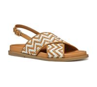 Geox D ADELASH E, Sandalia Deslizante Mujer, Camel/Papyrus, 38 EU