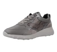 Geox D Alleniee A, Zapatillas Mujer, Gris Oscuro, 34.5 EU