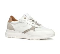 Geox D ALLENIEE A, Zapatillas Mujer, Optic White/Lt Taupe, 37 EU