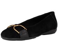 Geox D Annytah B, Bailarinas Mujer, Negro/Dorado, 35 EU
