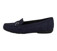 Geox D Annytah Moc A, Mocasines Mujer, Dk Blue, 43 EU