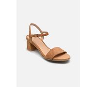 Geox D AURELY 50 B - Sandalias de tacón para mujer, color coñac, 38 EU
