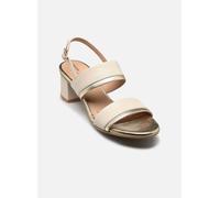 Geox D AURELY 50 B Heeled Sandal, Papyrus/LT Gold, 40 EU
