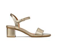 Geox D Aurely 50B, Sandalia de tacón Mujer, Lt Gold, 39 EU