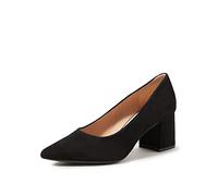 Geox D Bigliana A Suede, Zapatos de tacón Mujer, Negro, 41 EU