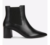 Geox D Bigliana Impermeables para Mujer Vestido Casual Botines de Moda Negro