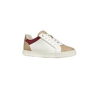 Geox D Blomiee C, Zapatillas Mujer, Optic White Lt Taupe, 42 EU