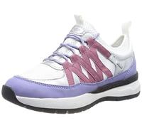 Geox D Braies B ABX, Zapatillas Mujer, White Lt Violet, 34.5 EU
