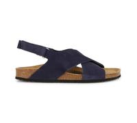 Geox D Brionia A, Sandalia Plana Mujer, Gris, 34.5 EU