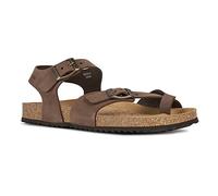 Geox D Brionia F, Sandalias Niñas, Marrón Coffee, 36 EU