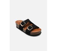 Geox D BRIONIA H A, Sandalia Plana Mujer, Black, 36 EU