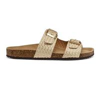 Geox D Brionia L, Sandalia Plana Mujer, Lt Gold, 42 EU