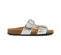 Geox D Brionia L, Sandalia Plana, Plata, 40 EU