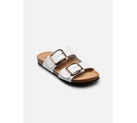 Geox Sandalias planas D Brionia R B para mujer, Blanco, 42 EU