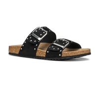 Geox - D BRIONIA R I, Sandalia Plana Mujer, Black,