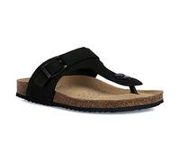 Geox D Brionia, Sandalia Mujer, Negro SK32, 39 EU