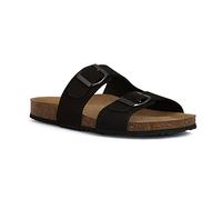 Geox D Brionia, Sandalia, Negro SL32, 36 EU