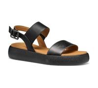 Geox - D CAMALEI A, Sandalia Plana Mujer, Gun/Black,