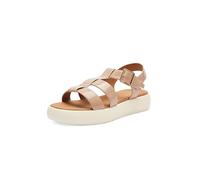 Geox D CAMALEI B, Sandalia Plana Mujer, Caramel, 36 EU